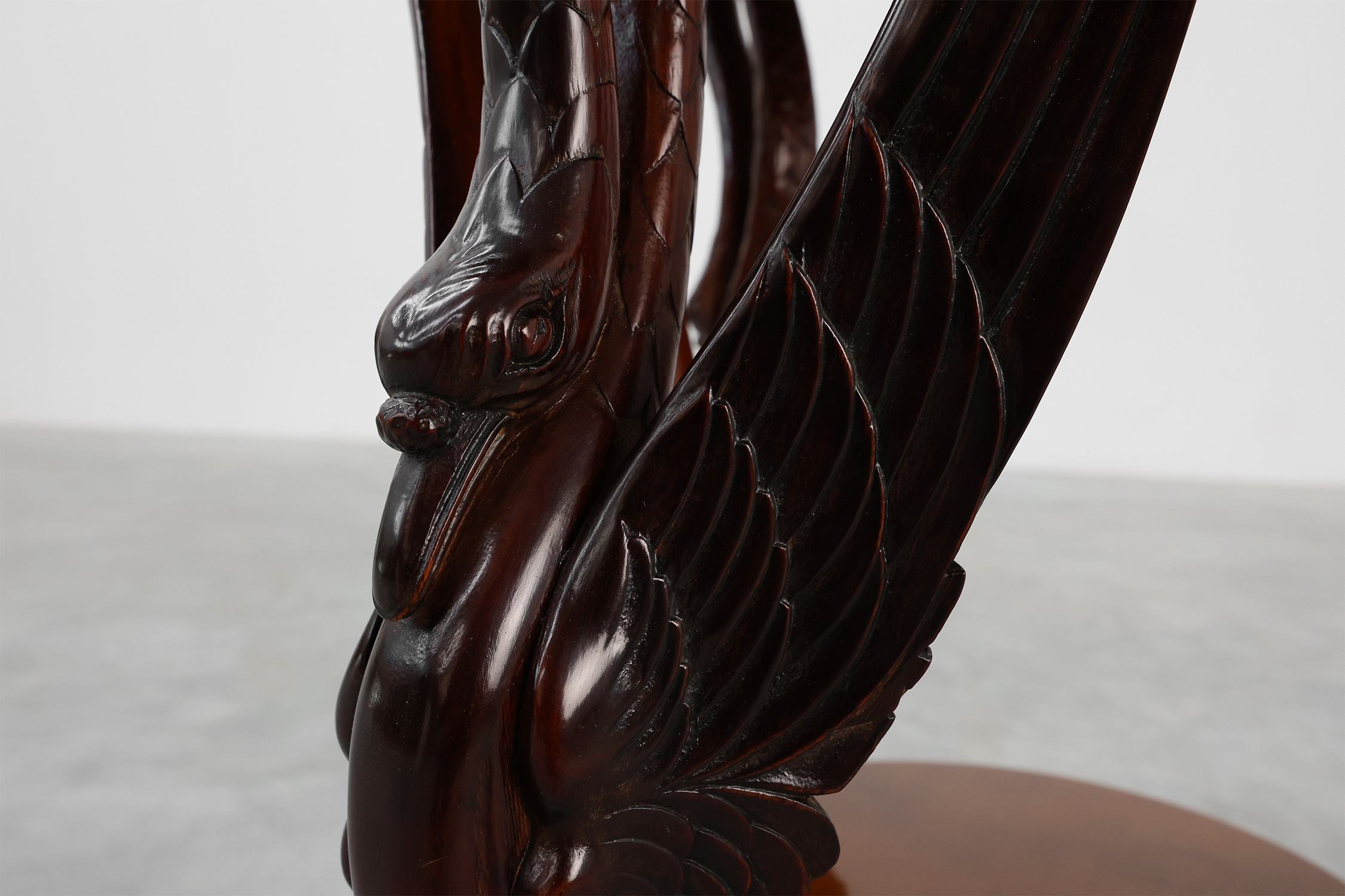French Empire Side Table in Carved Wood, circa 1850thumbnail